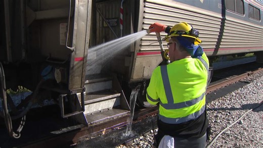 Behind the scenes of how Amtrak trains are cleaned in Hampton Roads