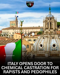 Italy is considering a controversial move: chemical castration for rapists and pedophiles 🇮🇹😳 The proposal, backed by Meloni’s government, would offer hormone blockers as part of sentencing—but it’s not law yet. Supporters say it’s about protecting victims; critics warn it crosses a line. 🇮🇹 #Italy #Meloni | Long Island Italian