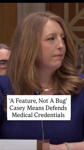 Casey Means forcefully defended her medical credentials as questions intensify over her nomination to serve as U.S. surgeon general, a role often described as America’s “top doctor.” Pressed by Sen. Andy Kim (D-N.J.) about her licensure status, Means acknowledged she is not currently practicing and has placed her medical license on inactive status, meaning she cannot prescribe medication. She said the move was voluntary and tied to her shift away from clinical care, adding that while reactivatio