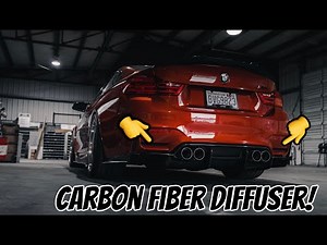 BMW M4 GETS AGGRESSIVE REAR DIFFUSER! | PSM STYLE | how to install video