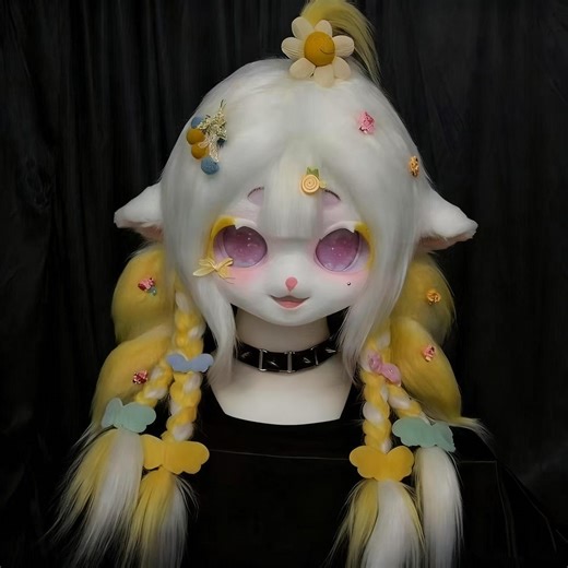 Handmade Kemono Fursuit Head – Customizable Anime Cosplay Mask - Etsy