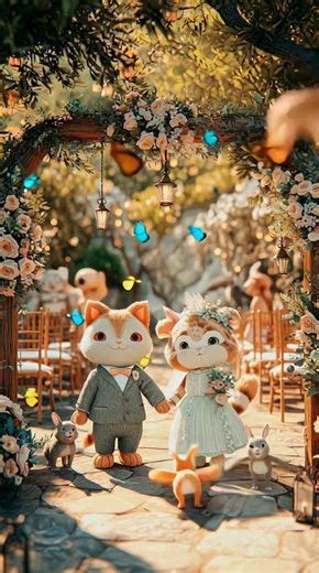 “Cutest Wedding on Earth: Kitty Bride & Groom!”