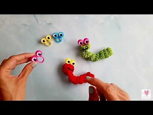 How to Crochet A Worry Worm with Finger Puppet Googly Eyes