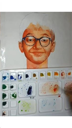 Realistic Watercolor Portrait part-2 #realistic #watercolorpainting