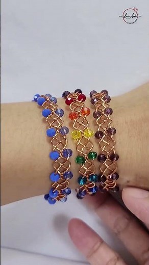 Braided and twisted bracelets - Free tutorial video link above the title #shortsvideo #handmade