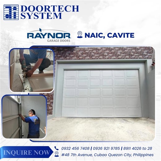 Transforming spaces with Raynor Garage Doors in Naic, Cavite! Combining sleek design and exceptional functionality, these doors are the perfect addition to any property. Why Choose Raynor Garage Doors? 🇺🇸 ✔️ Modern Aesthetics ✔️ Durability, built to last through wear and weather ✔️ Smooth Performance ✔️ Enhanced Security Elevate your home or business with garage doors that are both practical and elegant. Let Doortech System handle it for you! 🙂 📞0932 456 7408 | 0936 921 9785 | 8911-4026 to 2