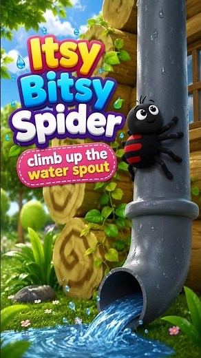 Itsy Bitsy Spider climb up the water spout - Nursery Rhymes and Kids Song