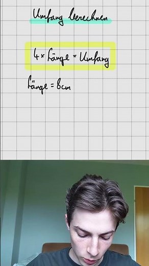 Umfang vom Quadrat berechnen – kurz & klar! #mathe #geometrie #quadrat