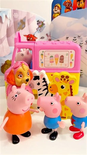 CAR Satisfying with Unboxing & Review PAW PATROL PEPPA Playset Toy ASMR #shorts #shortvideo