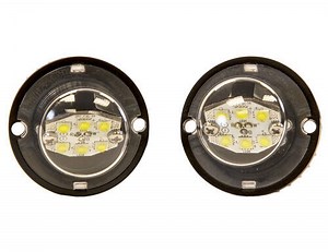 Hidden LED Strobe Light Kit w/ In-Line Flashers - Bolt-On - 19 Flash Patterns - White - Qty 2 Buyers