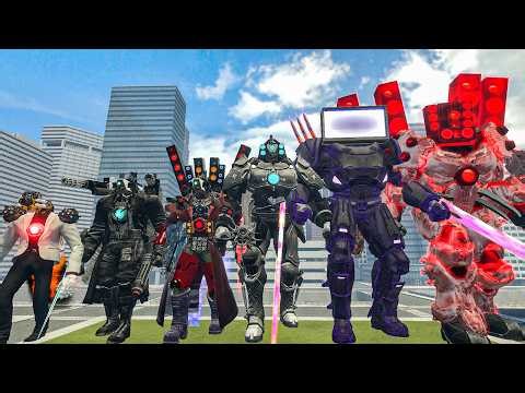 NEW UPGRADED TITAN TV MAN vs NEW SKIBIDI TOILET UNTRA TANK in the city | Garry's Mod!