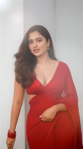 Saha on Instagram: "Red is the colour ❤️ #saree #red #redsaree #dance #reel"