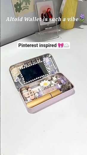 DIY AlTOIDS Wallet!!🪻 Pinterest inspired #aesthetic #explorepage #viralshorts #altoids #diy #fyp