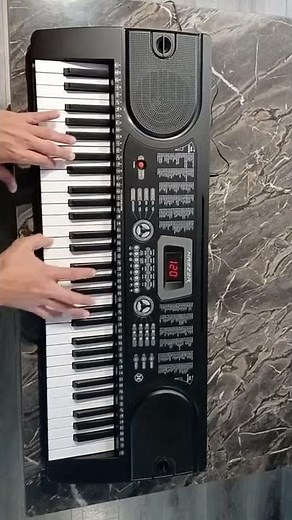 Hamzer H209-BK keyboard - Test piano sound (Salsa 2)