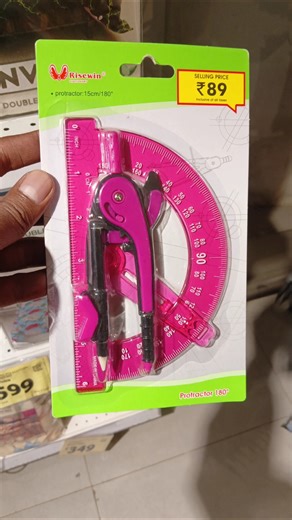 ₹89 compass set, protractor 180, Ruler #smartstore #stationery