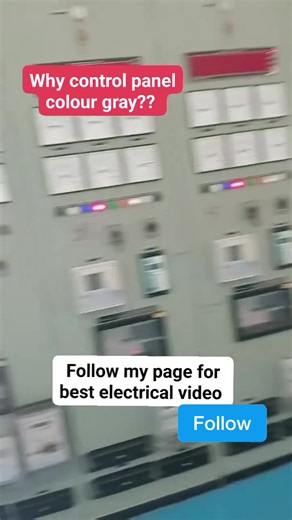 5.1K views · 115 reactions | Why Electrical Control Panels Are Grey? Grey color reduces glare, improves visibility of indicators, and keeps the panel looking clean and professional in substations and industries. Hashtags: #ControlPanel #ElectricalEngineering #Substation #ElectricalSafety #EngineerLife | Er Muhammad Miyaji | Facebook