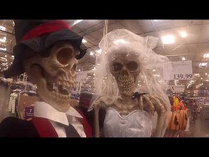 Costco Bride and Groom Animated Newly Dead Skeletons Halloween 2021