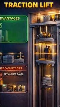 Traction vs Hydraulic vs Vacuum Lift | Kaunsi Lift Better Hai? #shorts #lift #typesoflift #fyp