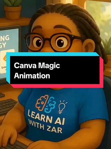 Canva has a very cool tool called Magic Animate that animates your whole slides in a split of a second. Never share work without using your Canva animation, people love interactive posts #learnaiwithzar #levelupafrica #canvatutorial #canvaanimation