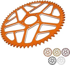 JFG RACING Sur Ron Rear Sprocket,62T Dirt Bike Rear Sprocket for Electric Dirt Bike Light Bee/Surron/Sur-Ron/Sur Ron X/Sur Ron S/X160/X260 - Orange