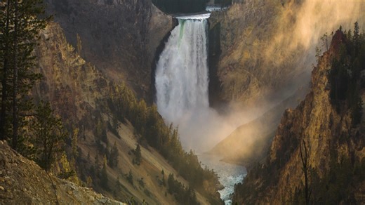 Tomorrow, Tuesday, September 23, join Wyoming PBS at 8 p.m. for PAINTING THE FALLS OF YELLOWSTONE, a fan favorite from the WY PBS archives. Inspired by artists Thomas Moran and Albert Bierstadt, Cody-based artist Mike Poulsen captures the waterfalls of Yellowstone on canvas. His work depicts not only the beauty of the falls but incorporates Native American history and spiritual themes, wildlife and the settlement history of the area. Tune in tonight at 8 p.m. or stream the program live on the fr