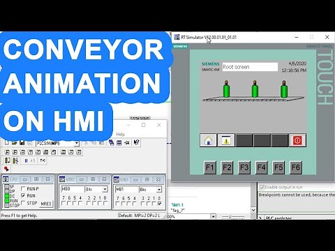🔵How We Can Make Conveyor Animation on HMI in Siemens TIA Portal.Make Conveyor Animation on HMI.