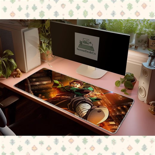 Tanjiro Kamado Mouse Pad Demon Slayer Anime Desk Mat Action Scene Gaming Mousepad Large Desk Pad - Etsy UK