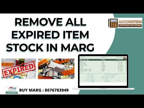 How to Remove All Expired Item Stock in Marg ERP Software Step by Step in Hindi | Buy 8076783949
