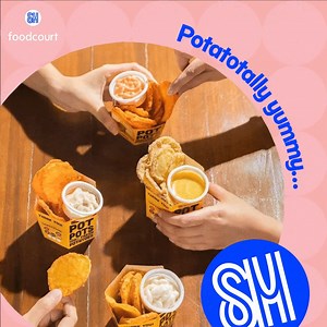 The PotPots from Potato Giant are made with 100% fresh potatoes kaya extra delicious ang every bite. Get yours at the #SMFoodcourt! #KainNaTayo 📲Follow our official TikTok account today at https://www.tiktok.com/@smfoodcourt at abangan ang aming mga fun at katakamtakam na videos! 😋 💙 📍Check out SM Supermalls food services https://www.smsupermalls.com/whats-new/food-take-out-and-delivery | SM Foodcourt