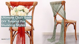 Dive into the world of stunning styles with our Chair Sash DIY Tutorial! ✨ Unlock the potential of creative ideas and turn your event decor into a visual masterpiece. Perfect for those who love a touch of DIY magic. 🪑🎀 #tableclothsfactory ➡️ Shop Now! - https://bit.ly/3SLeWnz | TableclothsFactory