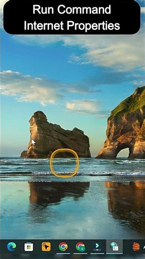 Internet properties open kaise kare laptop computer me run command se