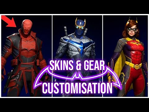 Gotham Knights - All Skins & Gear Customization (Characters and Batcylce)