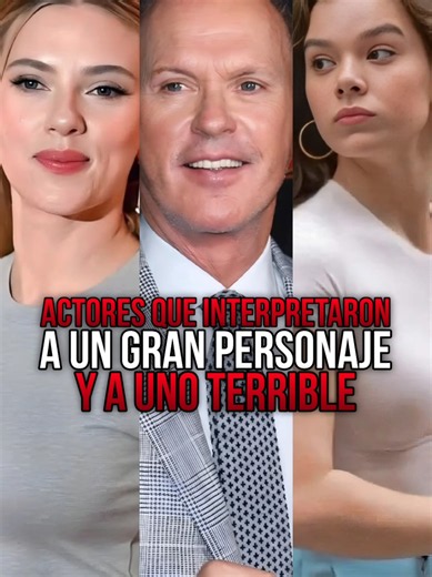 Actores que interpretaron a un gran personaje y uno terrible 🔴 #actores #actor #actriz #superheroes #cine