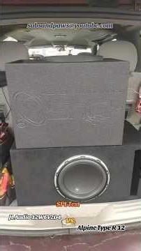 JL Audio 12W6V2D4 Vs. Alpine Type R-12 Subwoofer