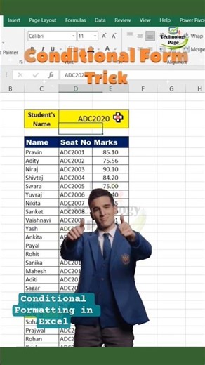 Excel Formula | Used Conditional Formatting in Excel | Excel Shortcut #excelshortcuts #excelformula