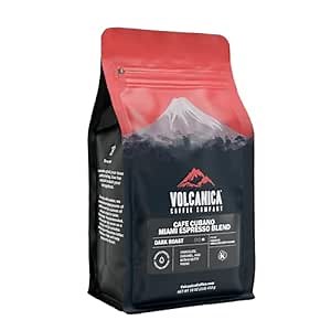 Cafe Cubano, Dark Roast, Cuban Coffee, Ground, Fresh Roasted, 16-ounce