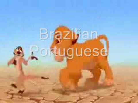 Hakuna Matata One Line Multilanguage 36 Versions (Timon)