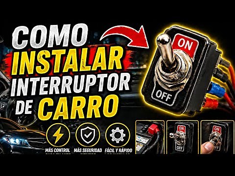 COMO INSTALAR INTERRUPTOR DE CARRO!!! #electronicaautomotriz #automobile