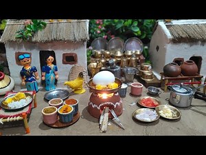 Miniature Egg Curry | Egg Curry | Egg Rice | Asmr Cooking | Mini Cooking | Mini Village Meals