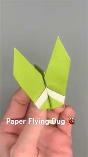 This paper bug glides way better than you think. #origami #papercrafts #shorts #paper #craftideas
