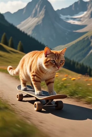 Downhill Dash The Fearless Skate Cat