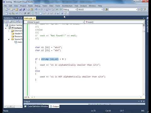 Using strcmp function in C++