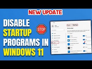 How to Disable Startup Programs in Windows 11 [ 2025 ] How to Stop Startup apps in Windows 11