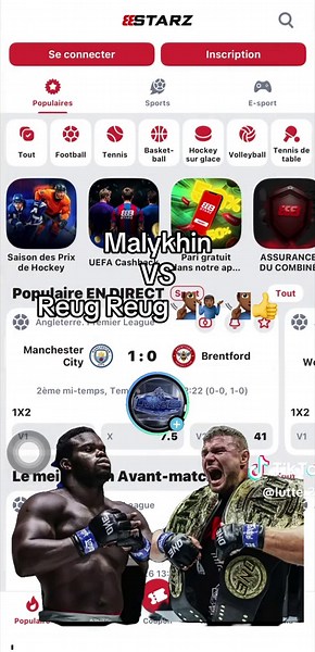 Malykhin vs Reug Reug – comment parier et suivre le combat