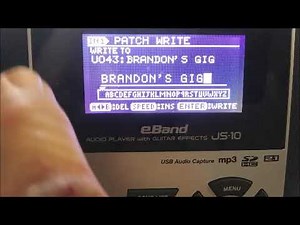 How to Make Your Own Guitar Tone Patch from an Empty User Patch, or using a Boss JS-10 Guitar Patch