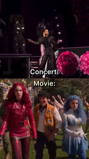 perfect princess concert VS movie from descendants
