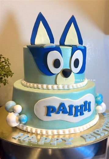Delicious Bluey-Inspired Baby Boy Cake Ideas