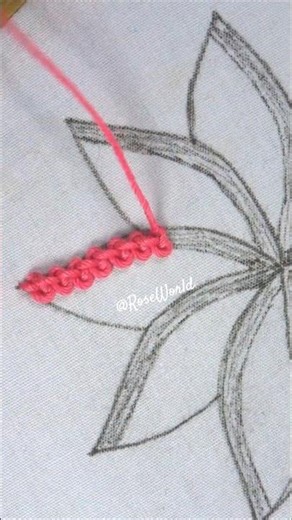 Viral 💥 flower hand embroidery stitch🌺