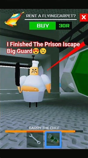 I Finished A Big Guard 😍 Roblox Iscape Prison Mod