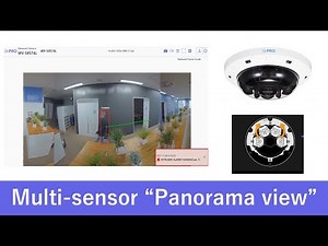 "Panorama view" setting of Multi-Sensor camera